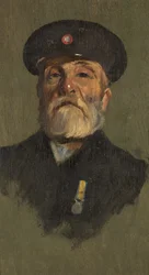 Retrato de J. Lasbury, R.M.L.I., c.1920 (óleo sobre painel)