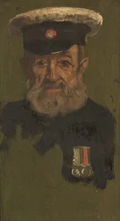 Retrato de J. Smith, 4th & R.A., c. 1920 (óleo sobre painel)