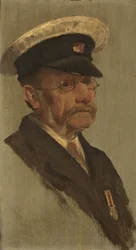 Retrato de T. S. Brooks, R.M.L.I., c. 1920 (óleo sobre painel)