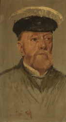 Retrato de W. Shearn, 97th & 5th, c. 1920 (óleo sobre painel)