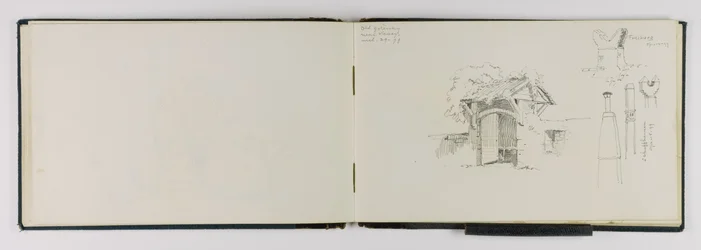 (Sketchbook) Porta de entrada antiga perto de Vevey/Frieburg/Schaffhausen