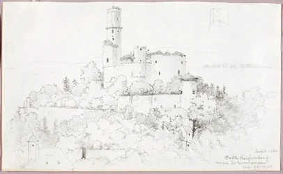 Castelo de Reichenberg, perto de St. Goarshausen