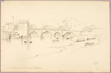 Ponte antiga sobre o rio Dee, Chester