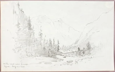 Na estrada perto de Landro, Tirol