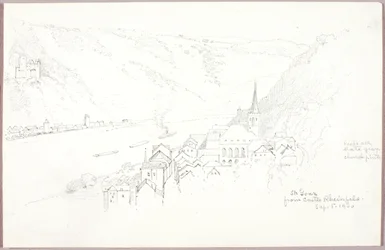 St. Goar a partir do Castelo de Rheinfels