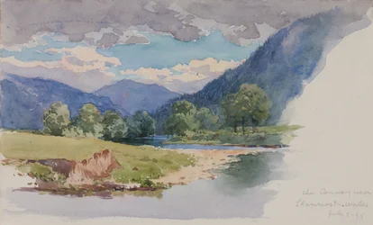 The Conway, perto de Llanrwst, País de Gales, 1899.