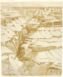 Sem título (desenho de transferência para o Grand Canyon [n.º 1])
