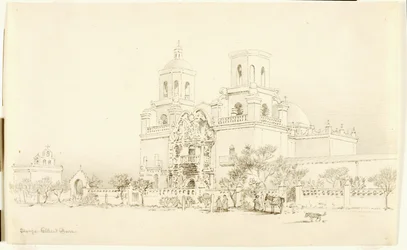 Sem título (desenho de transferência para a Missão de San Xavier, Tucson, Arizona)