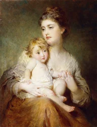 Retrato da Duquesa de St. Albans, com seu filho, 1875