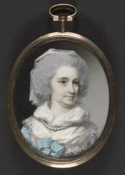 Lady Grace Burnaby (wc e guache em marfim)