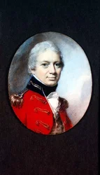 Miniatura do tenente-coronel Robertson da Milícia de Wiltshire, c.1801