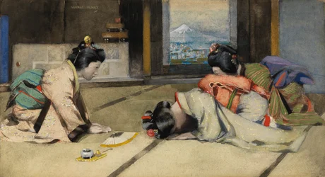 Uma casa no Japão, ou Saudações (aguarela sobre papel)