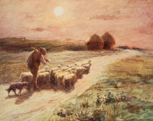 Fim do dia, 1890