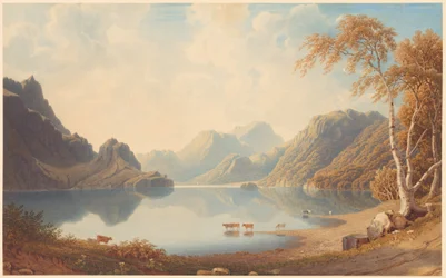 Um lago na Escócia