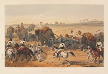  Avanço do trem de cerco , 1857