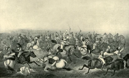 Carga do cavalo de Hodsons em Rhotuck, 1857, 1901.