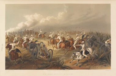 Artilharia de Cavalos em Ação , 1857 cerca de