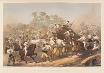  Amotinados surpreendidos pelo 9º Lancers de Sua Majestade , 1857