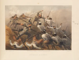 "Repulsa de uma surtida", 1857
