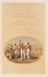 Sipaios na prática do rifle, 1857 por volta de