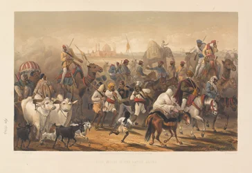  Tropas dos aliados nativos , 1857-1858 cerca de