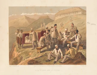 Homens feridos em Dugshai, 1857