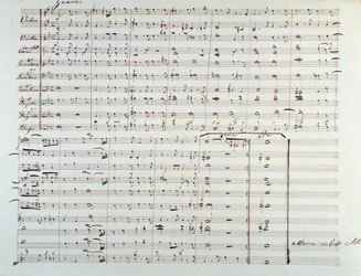 Página da abertura da partitura 