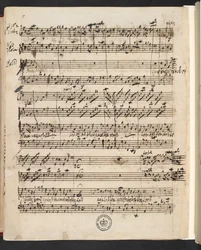 R.M.20.g.3, f.99v de G.F. Handel: Saul (oratorio de Charles Jennens)