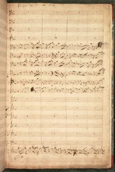 R.M.20.h.5 f18 Partitura original do hino da coroação de Jorge II e da rainha Carolina