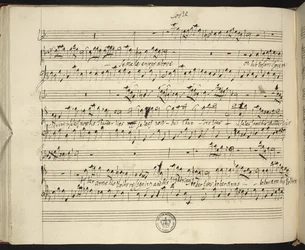 f.44v, pontuação de autógrafo de Handel