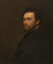Auto-retrato de George Fuller, antes de 1860.