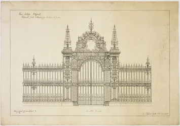 New College Oxford: Proposta de Portões e Grades de Entrada para o Jardim