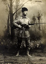 Theodore Roosevelt em pele de veado, Território do Dakota, c.1885