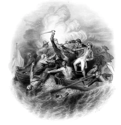 Encontro de canhoneira entre Nelson e Don Miguel Tyrason, 1797.