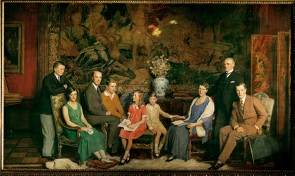 A família Krupp (óleo sobre tela)