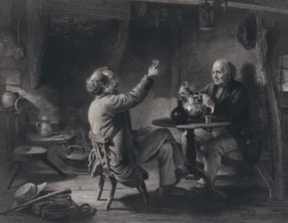 Ilustração para Auld Lang Syne de Robert Burns (gravura)