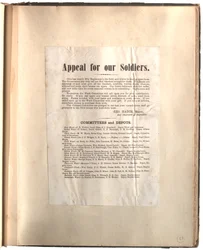 Apelo para nossos soldados, Ohio [em scrapbook], c.1861-1865