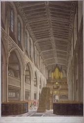 Interior da Igreja de Santa Margarida, Westminster, Londres, 1804