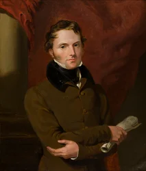 Retrato de Lord John Russell (1792-1878), depois o 1º Conde Russell, c.1812-71 (óleo a bordo)
