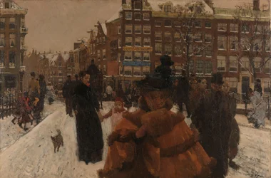 A Ponte Singel no Paleisstraat em Amesterdão
A Ponte sobre o Singel no Paleisstraat, Amsterdão