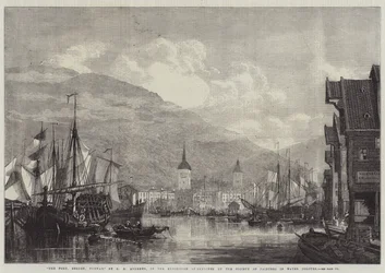 O porto, bergen, noruega