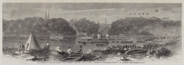 O, príncipe, de, gales, em, canadá, a, lumberers, regatta, ottawa