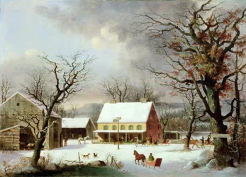 Sete milhas para Farmington, c.1853