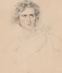 Edmund Kean no personagem de Macbeth, 1814.