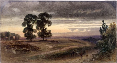 Vista geral de Hampstead, Londres, 1849