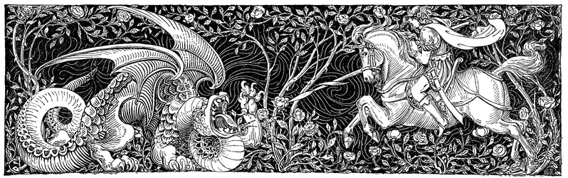 St George matando o dragão, 1884