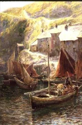 Barcos de Pesca, Polperro, Cornualha