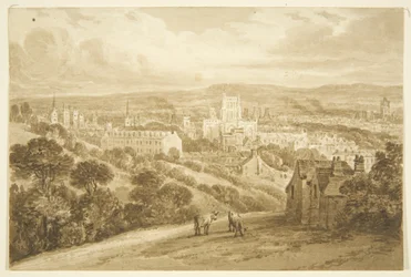 Bristol de Clifton Wood (lápis e aguarela sobre papel)