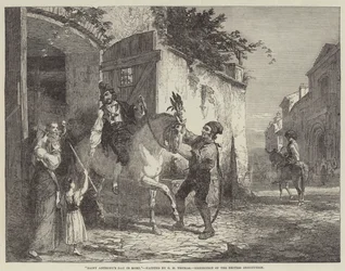 Dia de Santo Antônio em Roma, Exposição da Instituição Britânica
