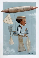 Alberto Santos-Dumont, pioneiro da aviação brasileira, 1901